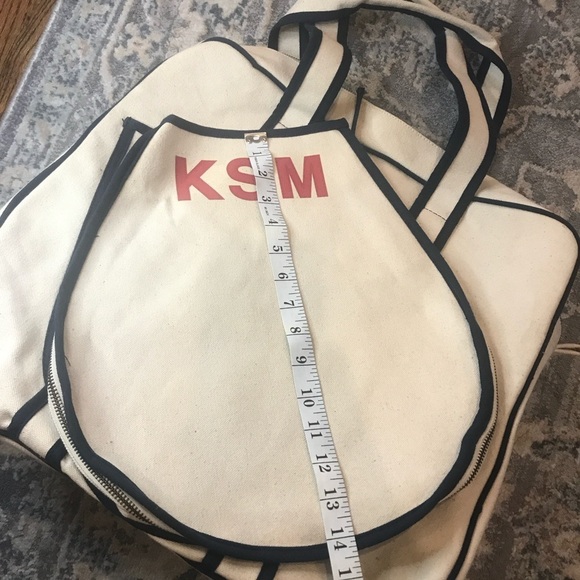 Parker Thatch Beige Canvas Tote Bag (Tennis) - Picture 7 of 9